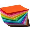 Felt Fabric Sheet Polyester Felt - 10 20 25 Colors of A4 Sizes. 