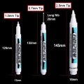 3Pcs Set White Color Permanent Paint Marker Pen 0.7mm 1.0mm 2.5mm For Tyre Wood Glass Metal Leather Fabric Ceramic Art Graffiti. 