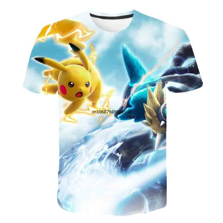 Pokemon%20Pikachu%20Mewtwo%203D%20Summer%20Fashion%20Cartoon%20T-shirt%20Anime%20Pok%C3%A9mon%20Hip-Hop%20Casual%20Children%20Short%20Sleeves%20Boys%20And%20Girls%20-%20Image%206