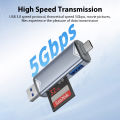 USB 3.0 SD TF Card Reader 6 in 1 Multi Memory Cardreader Type C/Micro Usb/U Disk/Tf/Sd Flash Drive OTG Phone Laptop Adapter. 
