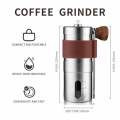 304 stainless steel Coffee machine Adjustable Handheld Portable Hand shake coffee machine Brown/Black Portable coffee machine. 