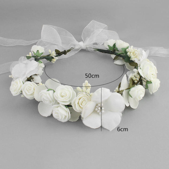 Artificial%20Flower%20Wreath%20Bride%20Women%20Flower%20Crown%20Hair%20Band%20Wedding%20Floral%20Headband%20Garland%20Ribbon%20Girl%20Hair%20Accessories%20-%20Image%207