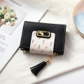 Yfashion Women Short Wallet 3-folds PU Leather Horizontal Square Purse ID Bank Card Money Holder. 