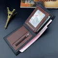 LouisWill Wallet Men Wallets Fashion Long Short Wallet PU Leather Long Wallet Business Wallets Men's Anti-theft Soft Wallet Splicing Two Fold Ultra-thin Long Wallet Travel Purses Coin Pouch ID Credit Cards Holders. 