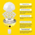 Rapid Cooker: 7 Capacity Electric Egg Cooker for Hard Boiled Poached Eggs, Scrambled Eggs Yellow EU Plug-T33C. 