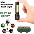 Rechargeable Mini LED Torch Flashlight. 