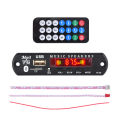 9V 12V BT 5.0 MP3 Decoder Board USB AUX TF FM Radio Lossless MP3/WMA/WAV Decoder Board Module Colors Screen Display. 