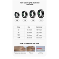 R6 Smart Ring Health Monitoring Ring Smart Ring Couple Rings No.9,A. 