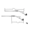 1 Pair Metal Wiper for 1/10 RC Crawler Car TRX4 Defender G500 TRX6 G63 SCX10 90046 D90 JIMNY Cherokee,Silver. 