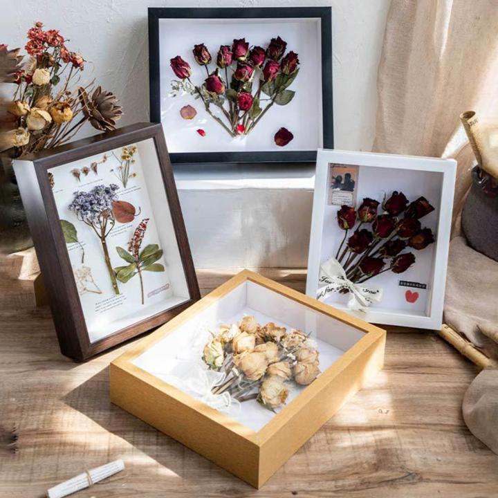 Exquisite Compact Usage Stylish 3d Effect Flower Display Frame Flower Display Frame For Students