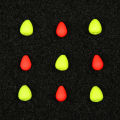 10pcs Red/ Float Tail Eye-Catching Beans Sensitive Visualable Beans Fishing Sender Fishing Float Fishing Tools. 