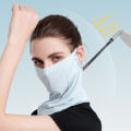 Breathable Half Face Mask Summer Ice Silk Sunscreen Neck Collar Scarf Sports Bandana Anti Ultraviolet for Men Women Face Cover. 