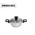 Innovex Stainless Steel Casserole with Glass Lid - ICR001. 