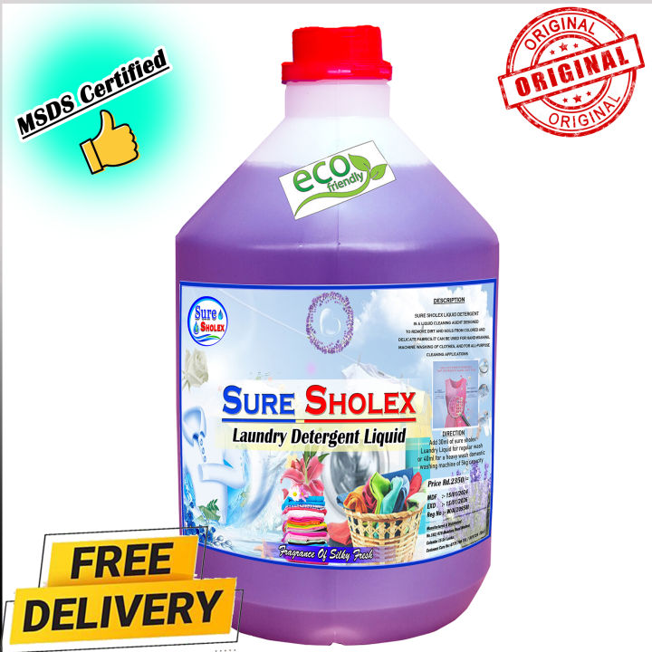 Cloth Washing Detergent Laundry Liquid 4L (MSDS Certified)