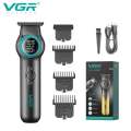 VGR Rechargeable Professional Hair Clipper and Trimmer LED Display 150 Min Runtime 4 Length. 