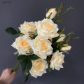 【Folio & Light】Sunmade Luxury Paris Perfume Roses Silk Artificial Flowers Home Wedding Party Decoration Flores Artificales White Rose Marriage. 