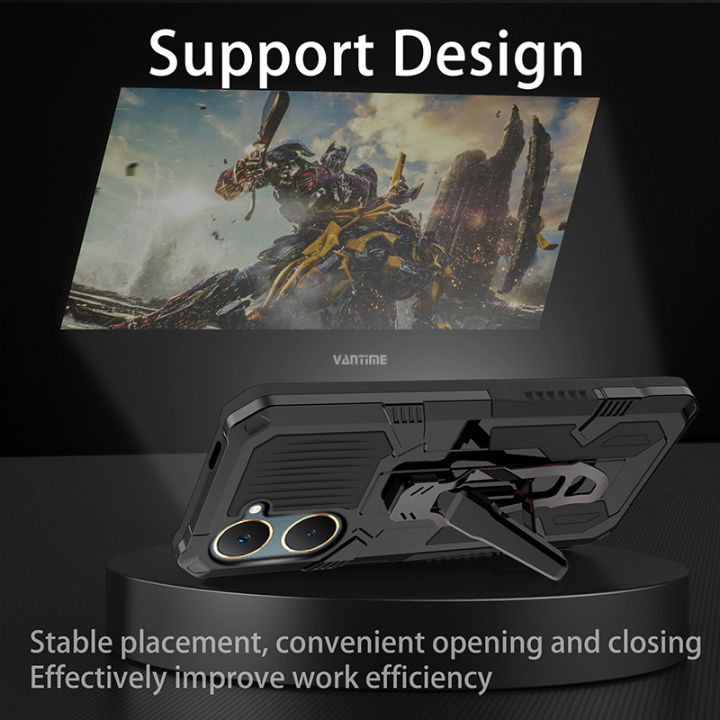 Vantime%20for%20vivo%20Y03%20/%20Y03t%204G%20Phone%20Back%20Belt%20Clip%20Case%20Kickstand%20Cover%20-%20Image%206