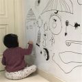 Blackboard Stickers Chalk Board Removable PVC Draw Mural Decor Art Chalkboard Wall Sticker for Kids Rooms Durable 45 x 100cm. 