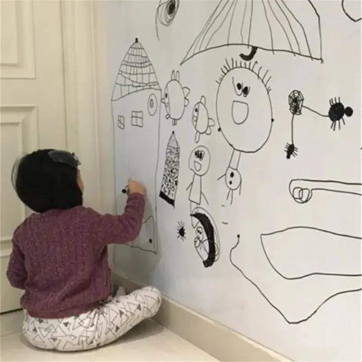 Blackboard%20Stickers%20Chalk%20Board%20Removable%20PVC%20Draw%20Mural%20Decor%20Art%20Chalkboard%20Wall%20Sticker%20for%20Kids%20Rooms%20Durable%2045%20x%20100cm%20-%20Image%204
