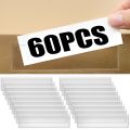 4-60pcs Clear Self-Adhesive Label Bag Identification Cards Holder Shelf Tag Pocket Label Holder Classification Warehouse Storage. 