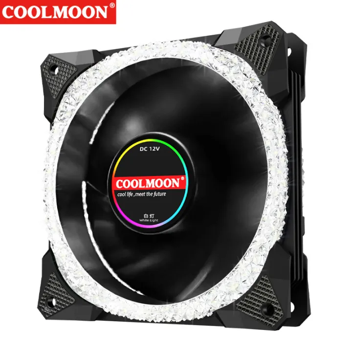 Magic%20Diamond%20AS2%20Desktop%20Computer%2012cm%20Chassis%20Fan%20LED%20Diamond%20in%20the%20Debris%20Luminous%20Mute%20Double%20Ring%20Diamond%20Cooling%20Fan%20-%20Image%202