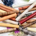 Moisture-Proof PVC Wood Grain Wall Sticker Self-Adhesive Waterproof Home Decoration TV Background Wallpaper for Living Room and Furniture Renovation (S 20cm1m, L 40cm1m). 
