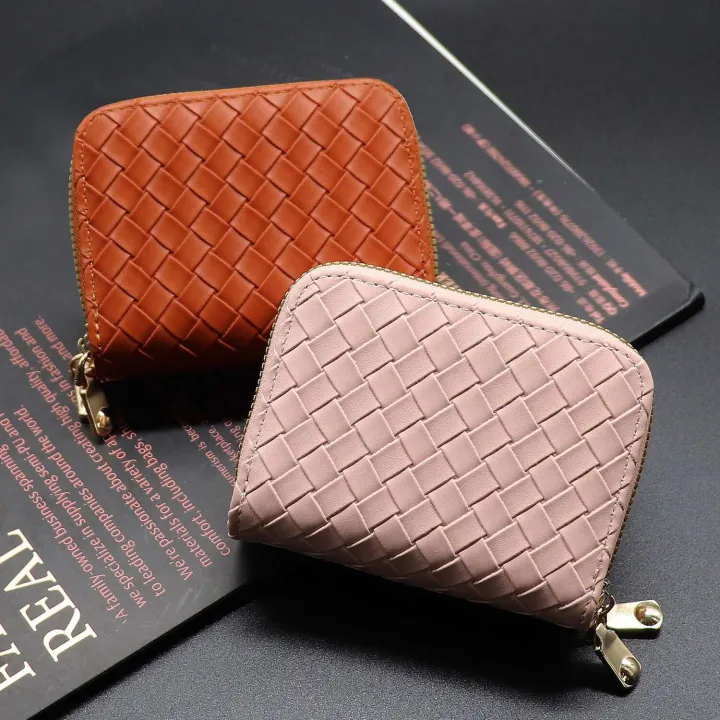 New%20Accordion%20Holder%20Trendy%20Woven%20Pattern%20Wallet%20Large%20Capacity%20Multi-Functional%20Clip%20High-End%20Card%20Case%20-%20Image%202