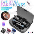 M19 Digital Wireless Earbuds Full Set with Box - Airdotspro TWS Bluetooth 5.0 Stereo Headphones Earphones Headsets Airdots Earpods Airpods with Mic F9 M19 i12 i7s Inpods. 