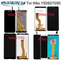 For Wiko Y50 Y60 Y70 LCD touch Screen LCD Display Assembly Replacement LCD For Wiko Y51 lcd screen Y61 Y81 sensor. 