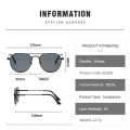Gradient Lens Sunglasses Lightweight for Unisex Radiation Flat Large Square Metal Frame Eyeglasses. 