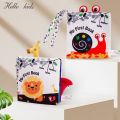 Baby Books 3D Animal Touch Feel High Contrast Cloth Book Sensory Early Learning Stroller Toys for Infant Toddler Toy 0-12 Months. 