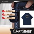 IL SARTO100 Pure Cotton Heavy American vibe High Street Fashion Brand Short Sleeve Summer Special-Interest Design Casual Base. 