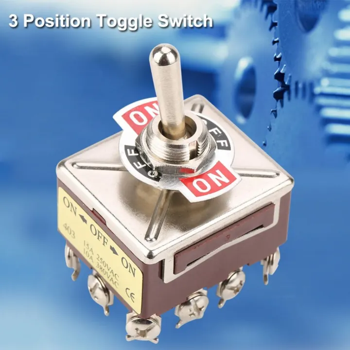 Durable ON/OFF/ON Three-position Rocker Control Heavy Duty Toggle High ...