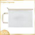 Enigma- Portable Document Holder Waterproof Transparent File Holder Zipper Bag with Handle Large Capacity Document Storage for Office Supplies Pvc Material Buyers' Choice. 