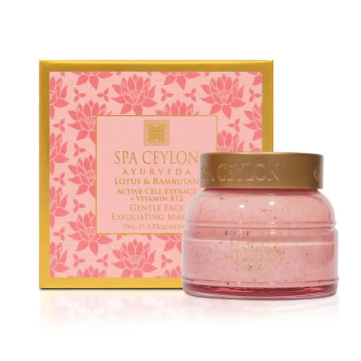 Spa Ceylon Lotus & Rambutan - Active Cell Extract + Vitamin B Plus Gentle Face Exfoliating Masque - 100g