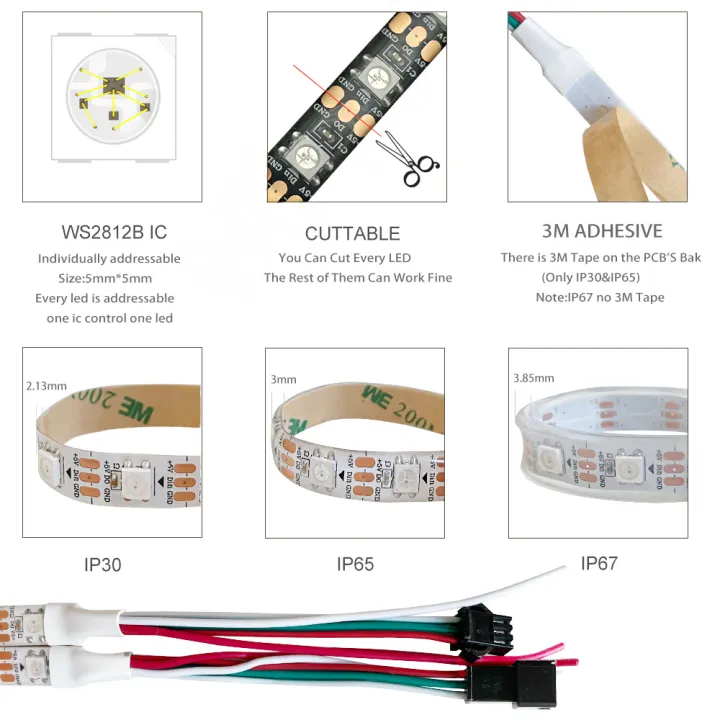 DC5V%20WS2812B%205m/Roll%2030/60/144leds/m%20Black/White%20IP30/IP65/IP67%205050RGB%20Individually%20Addressable%20Smart%20led%20pixel%20strip%20light%20-%20Image%205
