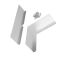 4 Pack Silver Gutter Splash Guards for House Roof Corner Diverter Roof Rain Diverter. 