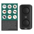 KOGEEK Ultrasonic Repellent High Power Pest Quitter Dual Speaker Mosquito Insect Mouse Rat Repeller Portable Household Pest Repeller Black US Plug BG-002. 