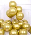 Chrome Latex Balloons, Metallic Finish, 10 Inch Size, 5 Pieces. 