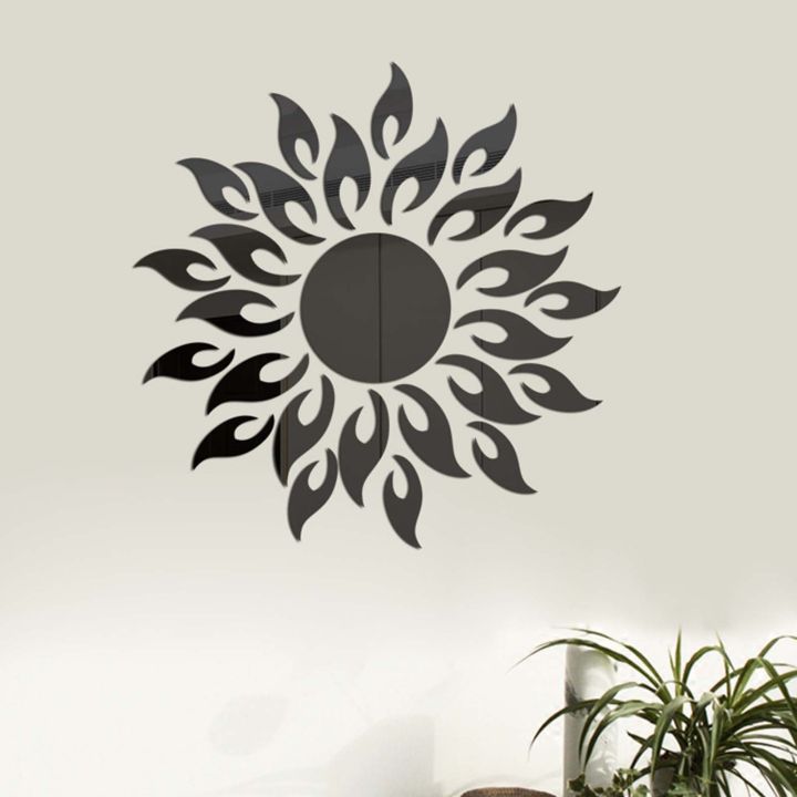 Wall%20Sticker%20Sunflower%20Shape%20Home%20Decor%20Acrylic%20Decorating%203D%20Mirror%20Background%20Ornaments%20for%20Living%20Room%20-%20Image%209