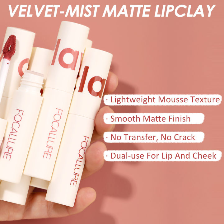 FOCALLURE%20Velvet%20Matte%20Lip%20Gloss%20Waterproof%20Long-lasting%20Moisturizing%20Lightweight%20High%20Pigment%20Liquid%20Lipstick%20Makeup%20Cosmetics%20-%20Image%202