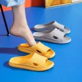 【WEJA】Summer Unisex Slippers Women Solid Color Eva Indoor Bath Thick Platform Men Anti Slip Soft Home Flip Flops Comfort Beach Sandals. 