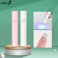 Monja Mini Portable 3 Leds Handheld Lamp USB Flashlight UV Lamp Adhesive Glue Nail Dryer Quick Drying Lamp DIY Makeup Tools. 