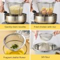 French Fries Basket 15/18cm Stainless Steel Chips Mini Frying Basket Strainer Fryer Kitchen Cooking Chef Basket Colander Tool. 
