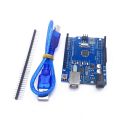 Arduino UNO R3 Development Board (CH340G+MEGA328P Chip 16Mhz) With Straight Pin Header + USB CABLE. 