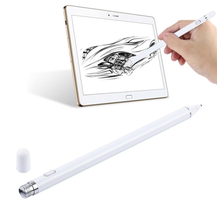 （COD)Long Universal Rechargeable Capacitive Touch Screen Stylus Pen with 2.3mm Superfine Metal Nib for iPhone, iPad, Samsung, and Other Capacitive Touch Screen Smartphones or Tablet PC