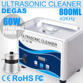 Digital Ultrasonic Cleaner 60W Sonicator Cleaner Machine for Jewelry Watch Eyeglass Shaver Oxides Washer US Plug. 