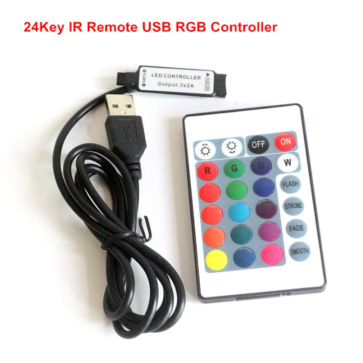 1pcs%20Usb%20Rgb%20Led%20Strip%20Controller%20Dc5v%20Dc5v-24v%20Wireless%20Usb%20Dimmer%20Remote%20Ir%20Rf%20Rgb%20Controler%20Mini%203key%2024key%2044key%2017key%20-%20Image%203