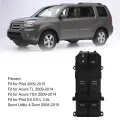 Master Power Window Switch Sturdy 35750 TL2 A12 Plastic Comfortable Touch Scratch Resistant Front Driver Side Window Switch for Pilot EX. 