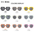 OQ BOGA 9 Colors Unisex Cute Bear Frame Anti UV Kids Sunglasses Children Outdoor Eye Protection Full Rim Sun Glasses. 